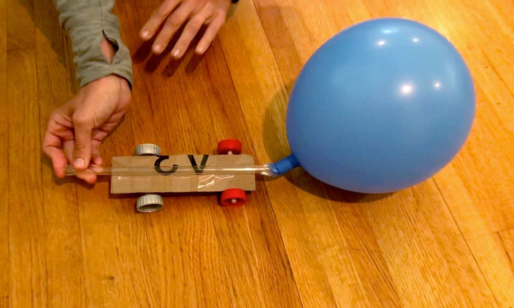 science balloon cart